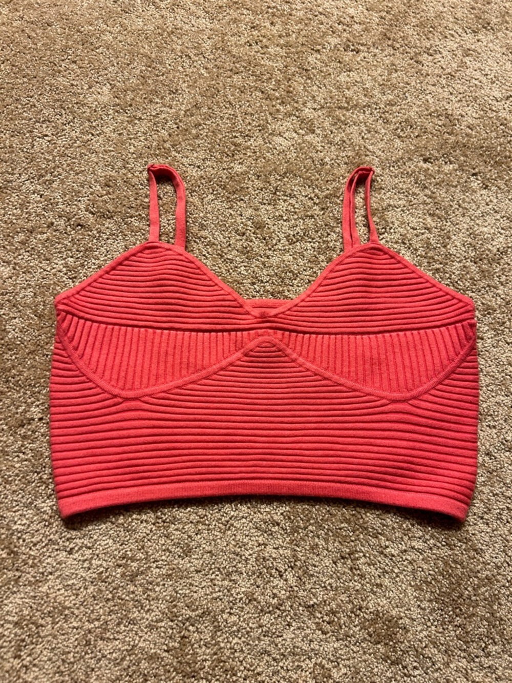 Aerie Textured Rib Knit Crop Top